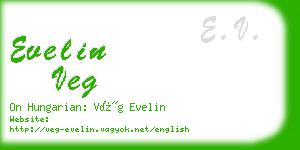 evelin veg business card